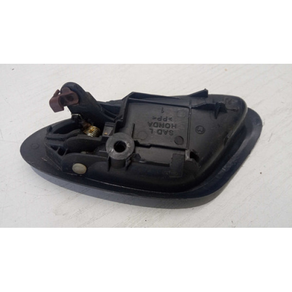 Maçaneta Interna Traseira Esquerda Honda Fit 2008 Preto Traseira