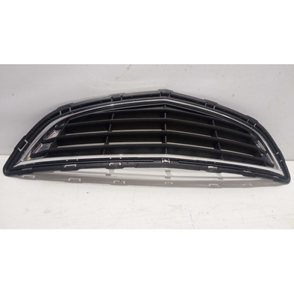 Grade Parachoque Inferior Dianteiro Pris Gm Onix 2013 A 2016 Preto/cromado Para-choque