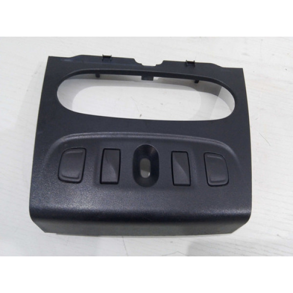 Moldura Central Botão Duster Sandero Logan 2014 A 2020