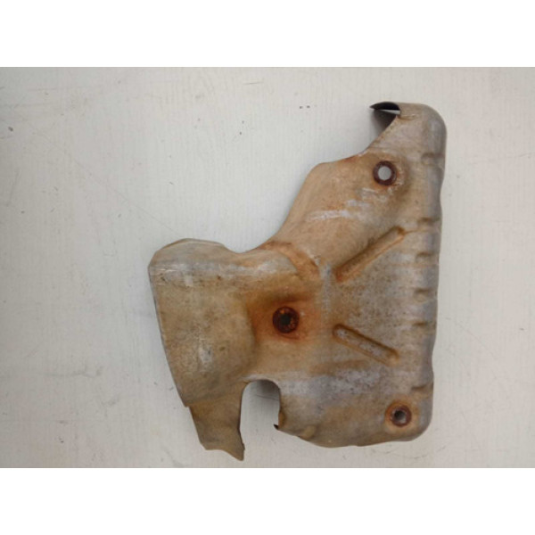 Defletor Coletor Escape Renault Logan 2009 Original Prateado