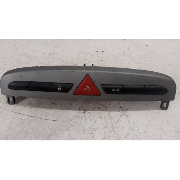 Botão Pisca Alerta Trava Peugeot 308 408 2015 Original  Cinza