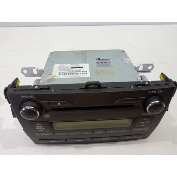 Radio Som Cd Corolla 06 A 13 8612002e90 Original Preto