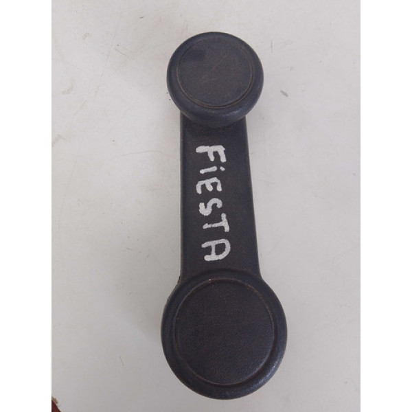 Manivela Vidro Maçaneta Dianteiro Ford Fiesta Ka 2002 A 2009 Preto