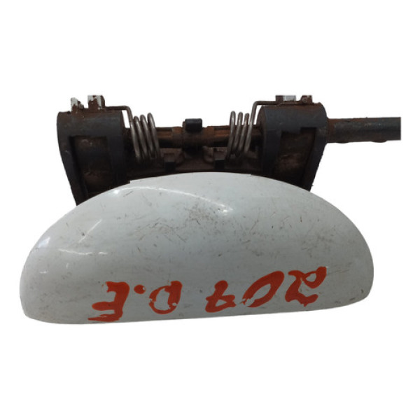 Macaneta Externa Peugeot 207 Dianteiro Direito 2011 Branco Dianteira