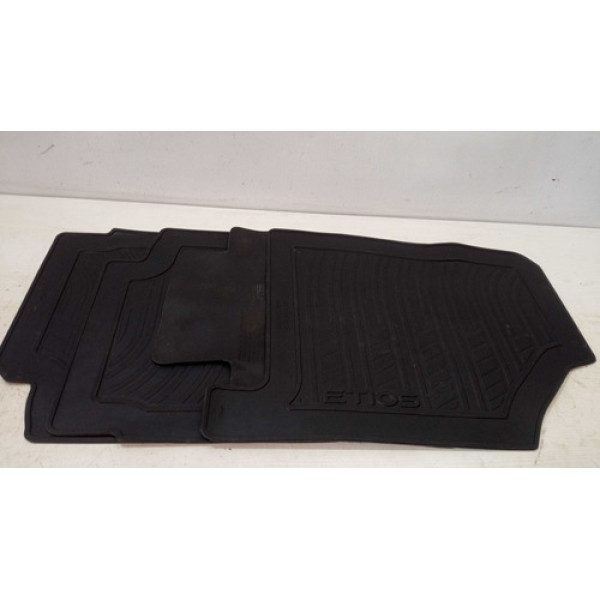 Jogo Tapete  De Borracha Toyota Etios 2013 2020 Preto