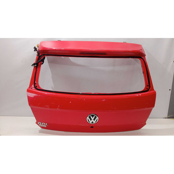 Tampa Traseira Volkswagen Gol G6 1.0 2013/2017 Vermelho