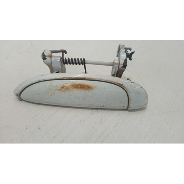 Maçaneta Externa Esquerdo Traseiro Renault Clio 2000 A 2016 Branco Dianteira