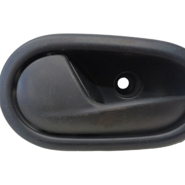 Maçaneta Interna Esquerdo Renault Logan Sandero 2013 A 2020 - Preto - Traseira