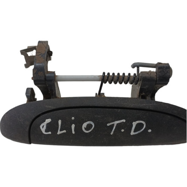 Maçaneta Externa Dianteiro Dd Ld D Renault Clio 2013 A 2014 Preto Traseira