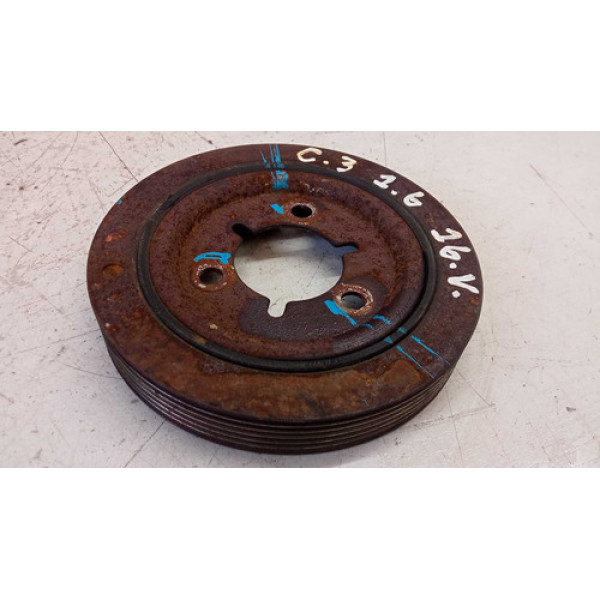 Polia Virabrequim Peugeot Citroen C3 C4 1.6 Original