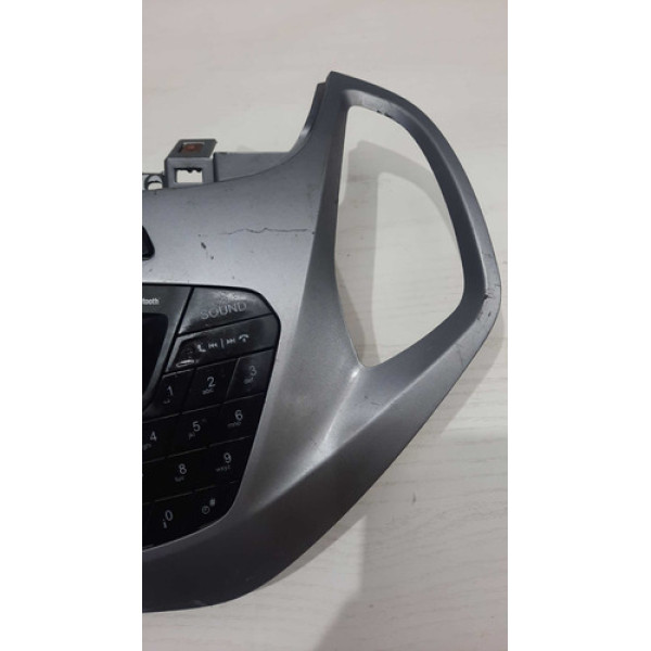 Rádio Som Moldura Ford Ká 15/18 Cinza