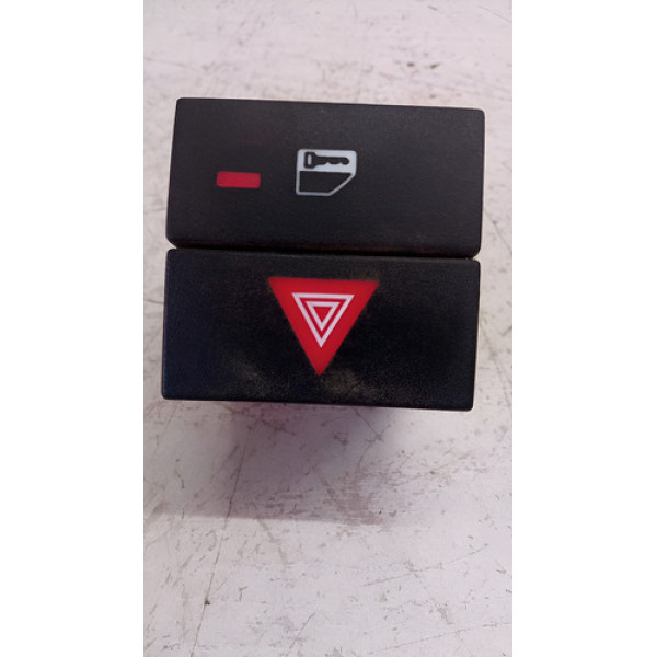 Botão Interruptor  Alerta Trava Gm Vectra 2010 Original  Preto