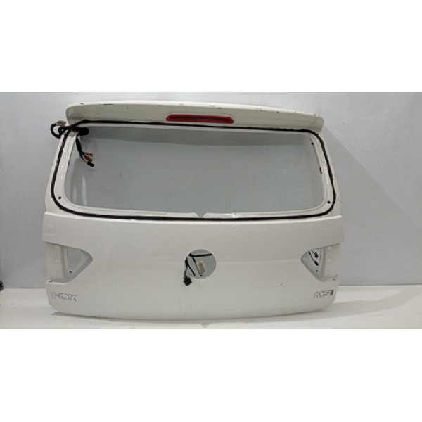 Tampa Traseira Fox 2016 17 18 19 20 21 22 C/ Aerofólio Branco