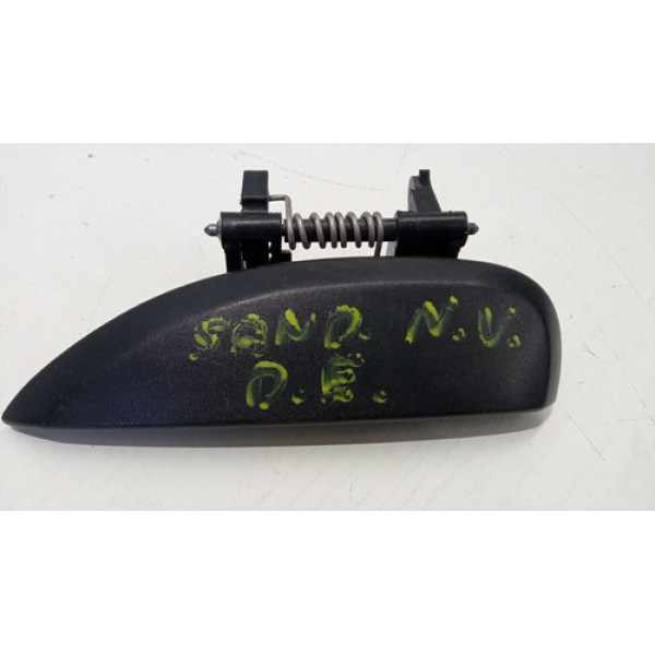 Maçaneta Externa Porta Dianteiro Esquerdo Renault Sandero Preto Dianteira