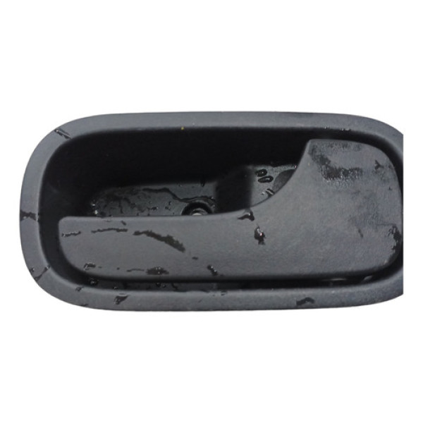 Maçaneta Interna Dianteiro Direito Lado Fiat Uno 2010 A 2021 Preto Dianteira