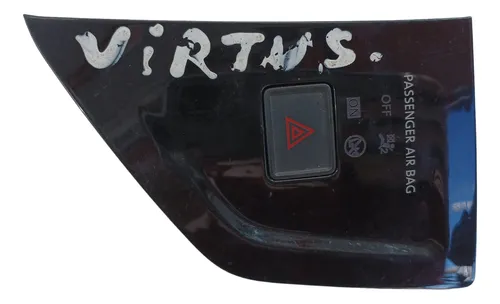 Botao Pisca Alerta Virtus/ Polo Highline Tsi 1.0 2020/2021 - Preto